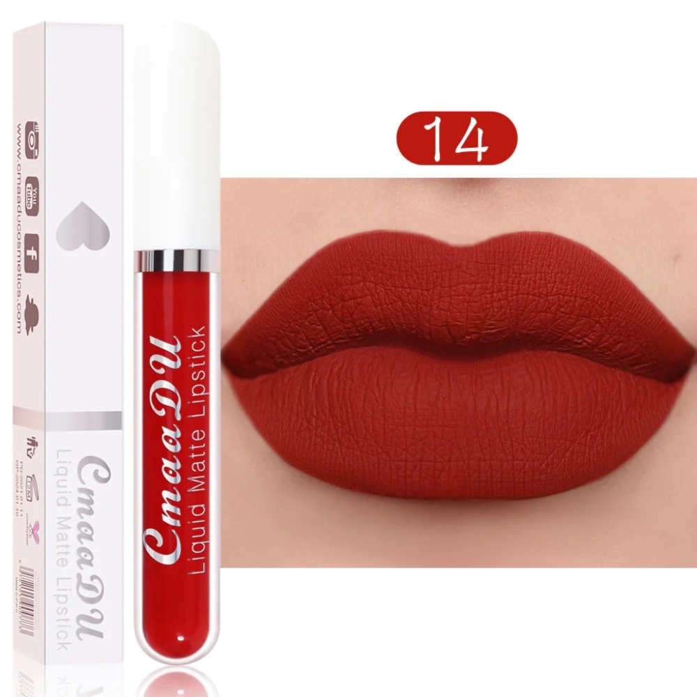 Matte Liquid Velvet Lipstick Lip Gloss Makeup Waterproof Long Lasting Cosmetic
